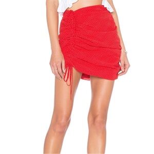 Lovers + Friends Red Mini Skirt